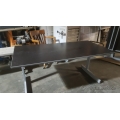 Black Wood Surface Training Table w/ Grey Metal Legs